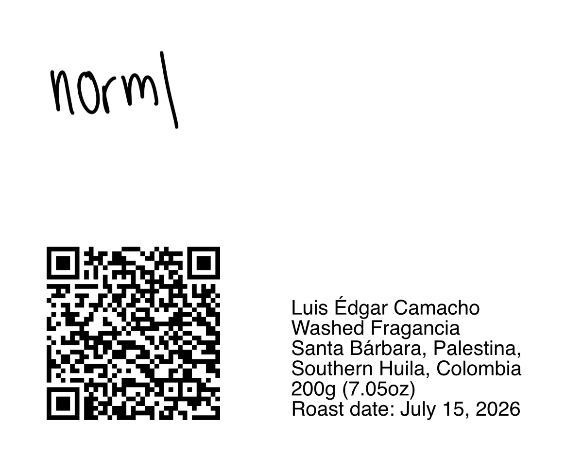 Luis Édgar Camacho Washed Fragancia - 200g (7.05oz) - Roasted 07/15/2026