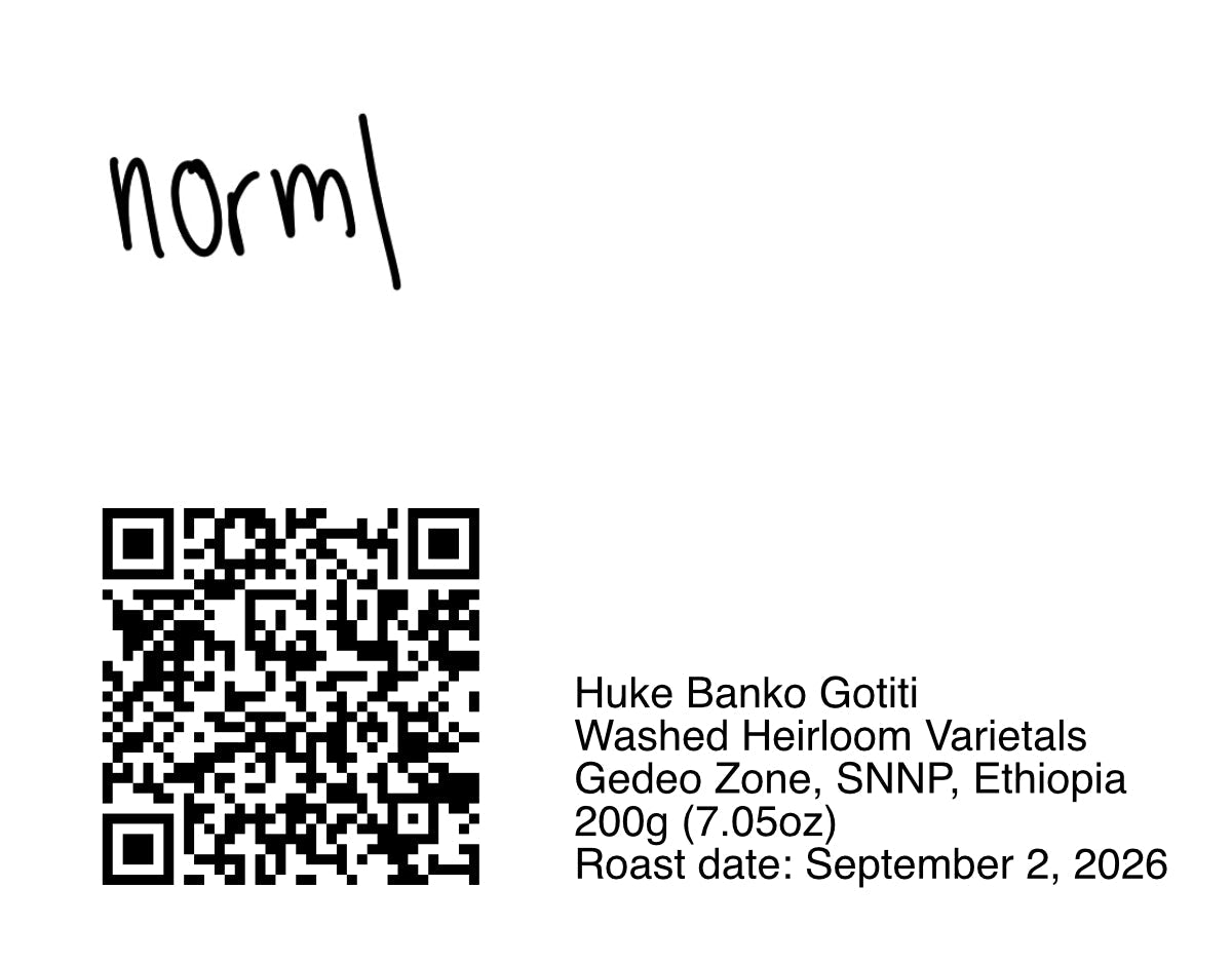 Huke Banko Gotiti - 200g (7.05oz) - Roasted 09/02/2026