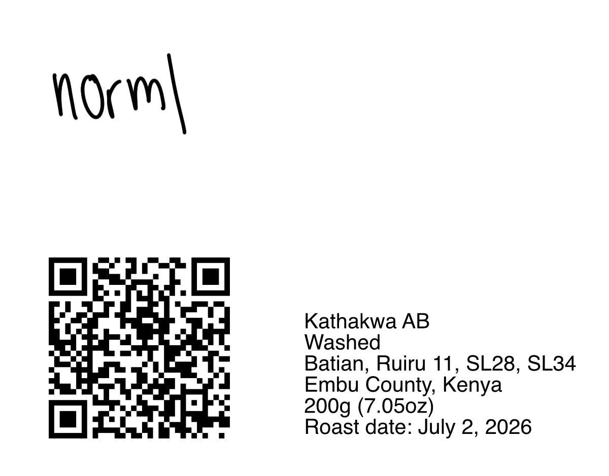 Kathakwa AB Batian, Ruiru 11, SL28, SL34 - 200g (7.05oz) - Roasted 07/02/2026