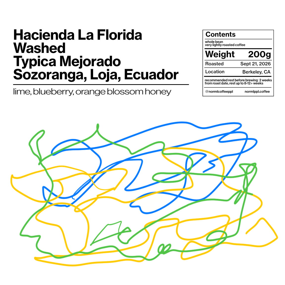 Hacienda La Florida Washed Mejorado - 200g (7.05oz) - Roasted 09/21/2026