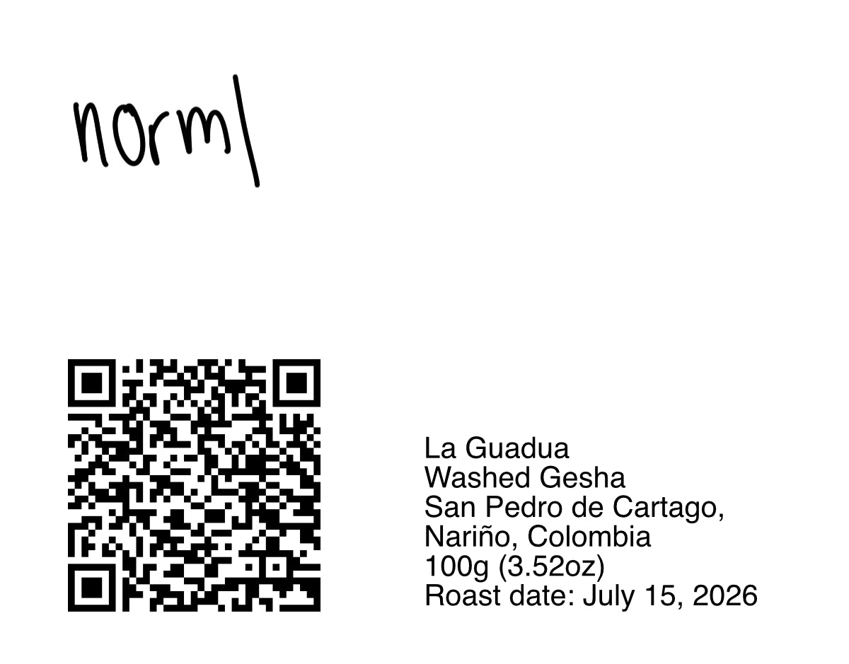 La Guadua Washed Gesha - 100g (3.52oz) - Roasted 07/15/2026