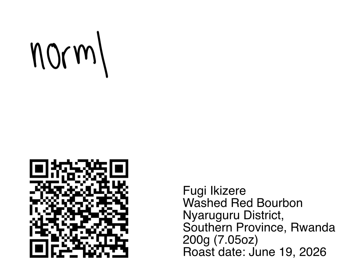 Fugi Ikizere Washed Red Bourbon - 200g (7.05oz) - Roasted 06/19/2026