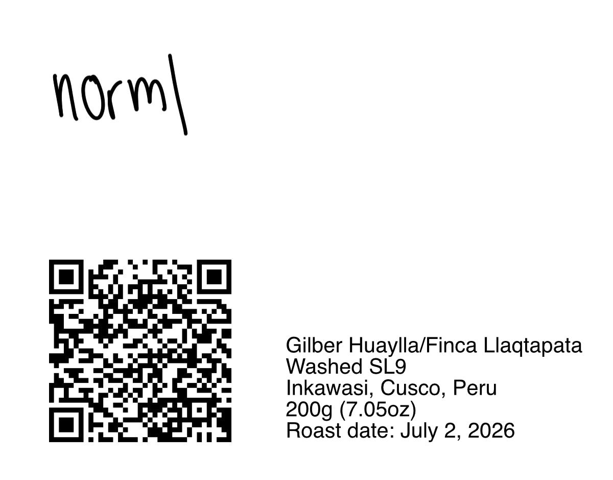 Gilber Huaylla SL9 - 200g (7.05oz) - Roasted 07/02/2026