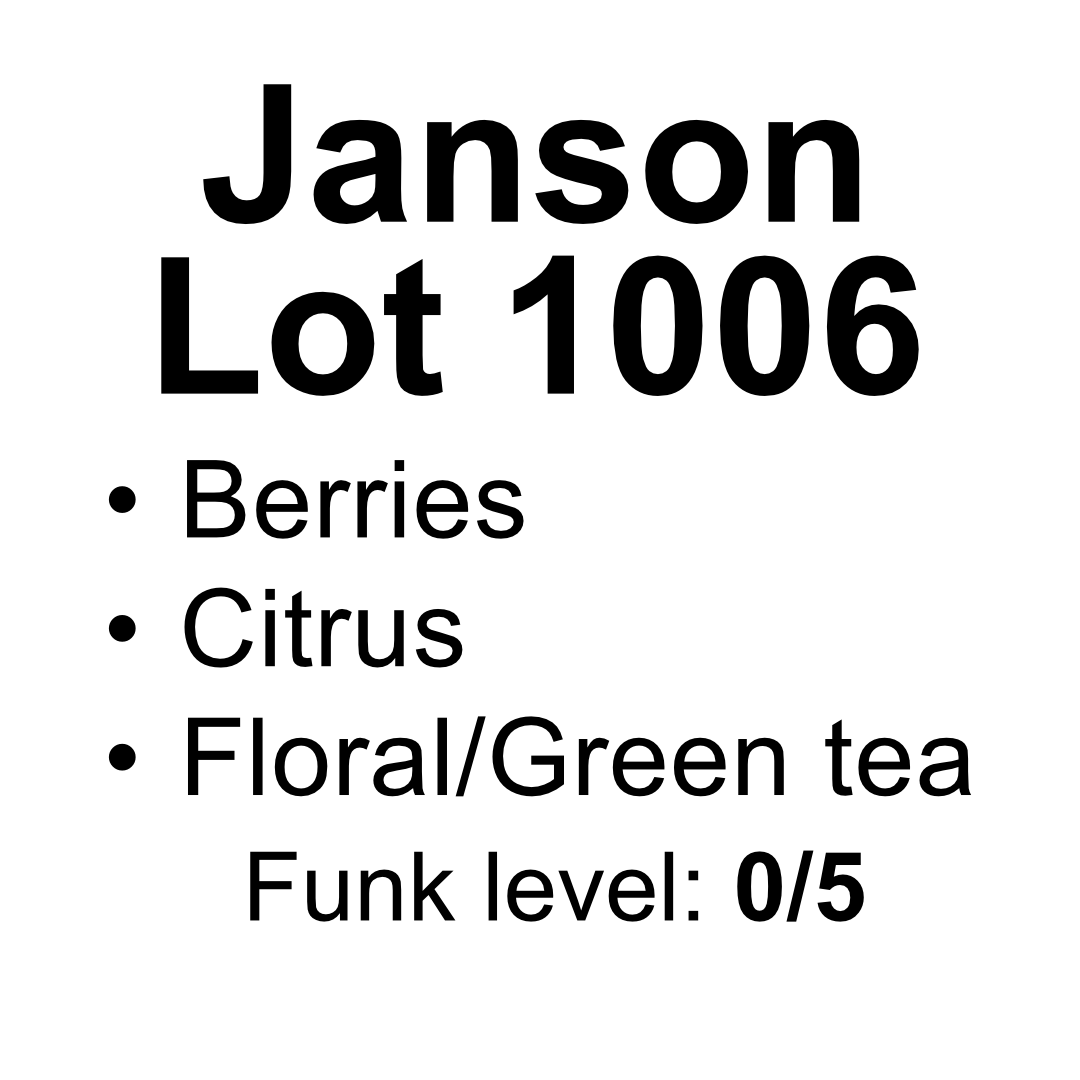 Janson Lot 1006 - Washed Gesha - 50g (1.76oz) - Roasted 01/07/2026