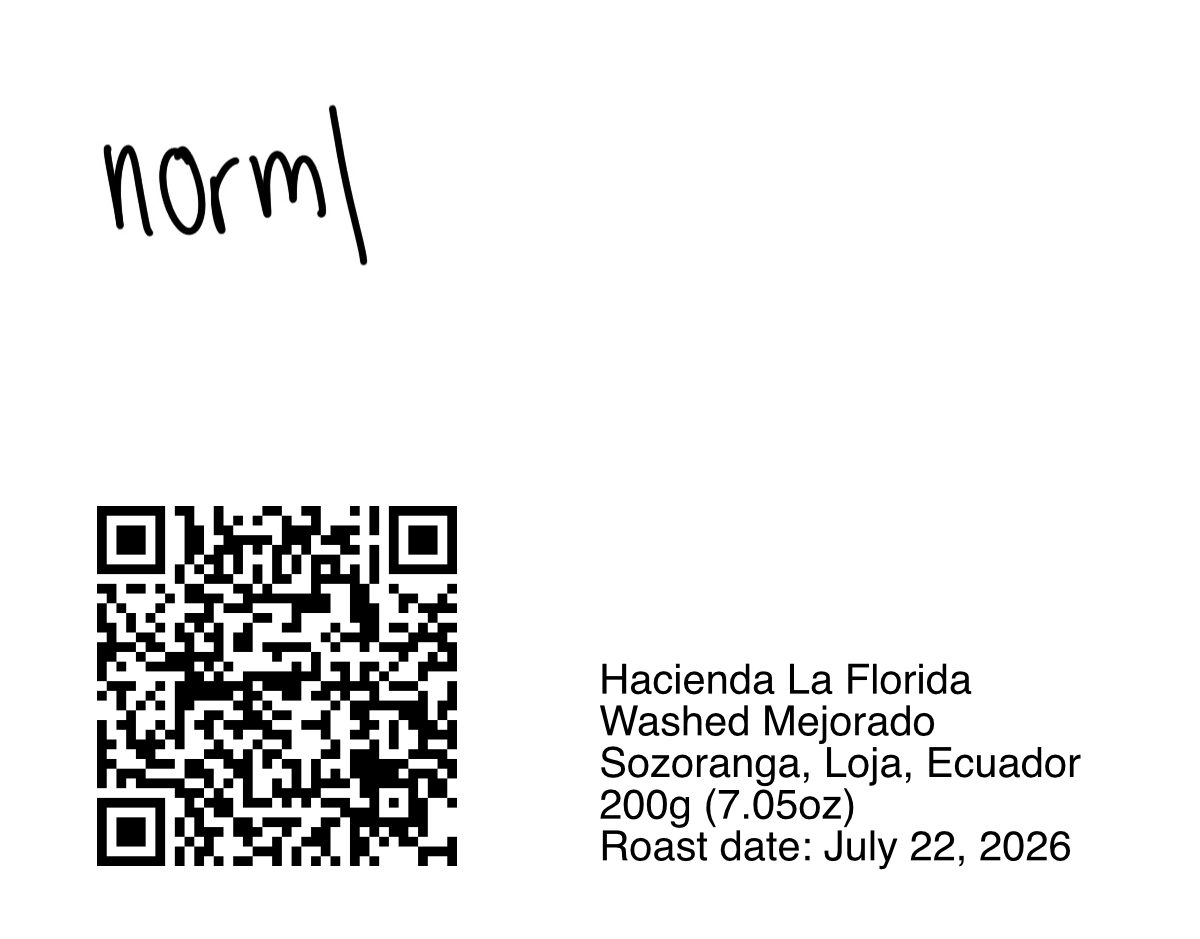 Hacienda La Florida Double Washed Mejorado - 200g (7.05oz) - Roasted 07/22/2026