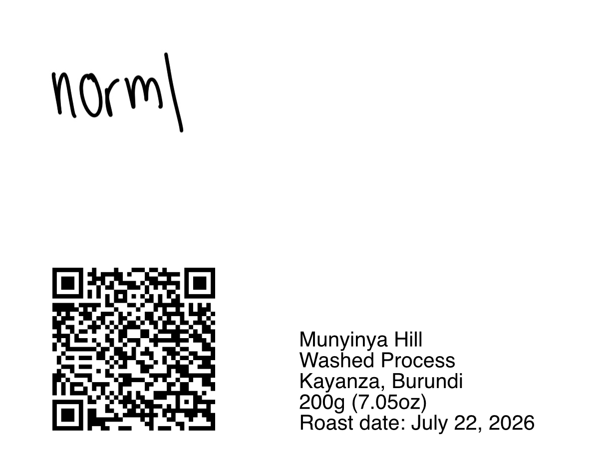 Long Miles Munyinya Hill Washed - 200g (7.05oz) - Roasted 07/22/2026