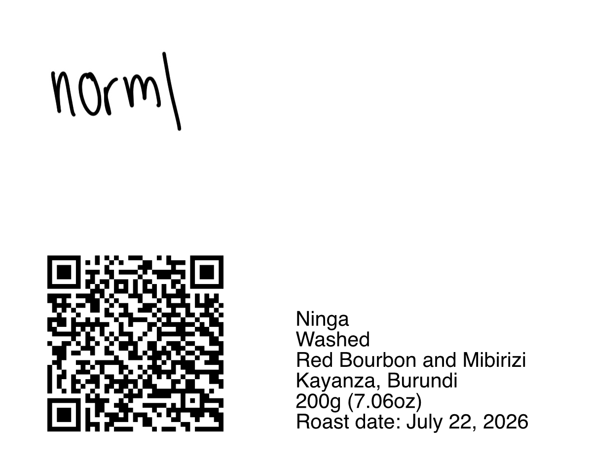norml coffee ppl Long Miles Ninga Hill Washed - 200g (7.05oz) - Roasted 07/22/2026