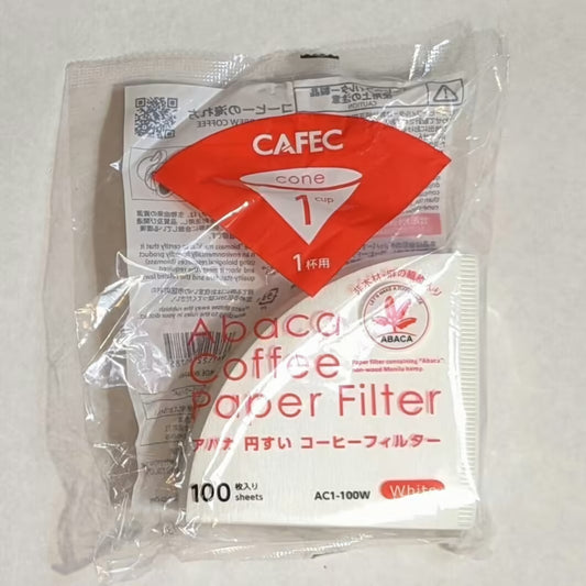 Cafec Abaca Filter Paper – 01 size – Pack of 100